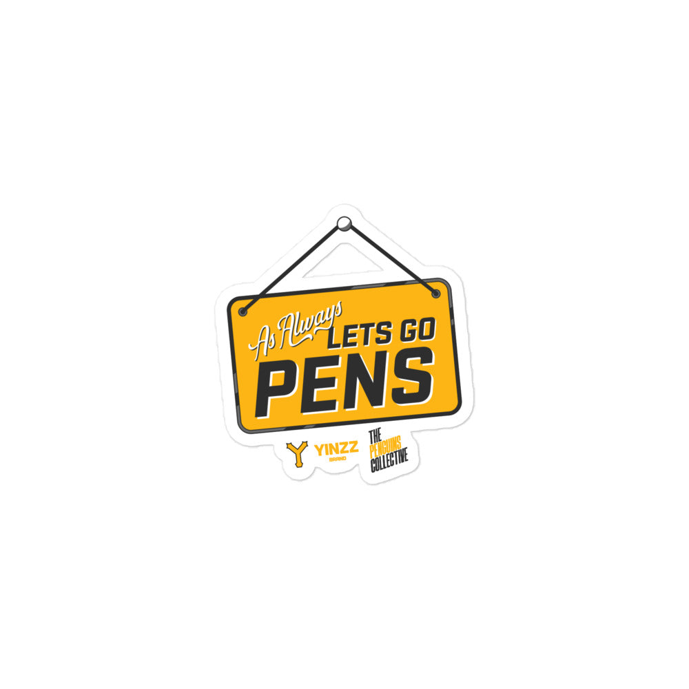 Let's Go Pens TPC Sticker