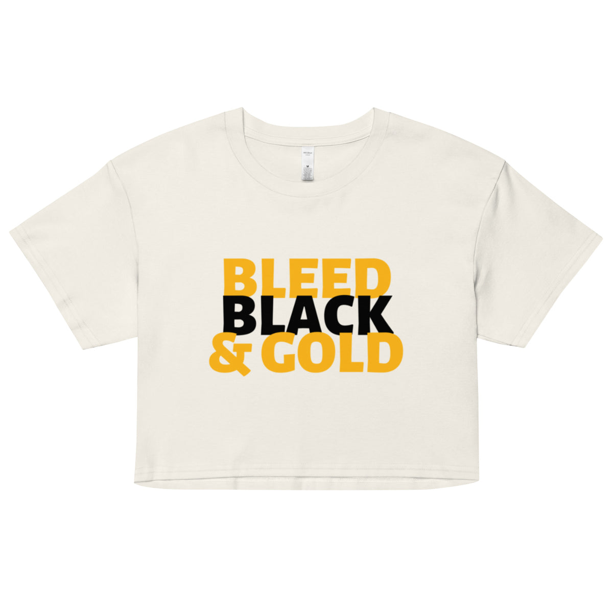 Bleed Black & Gold Women’s Crop Top
