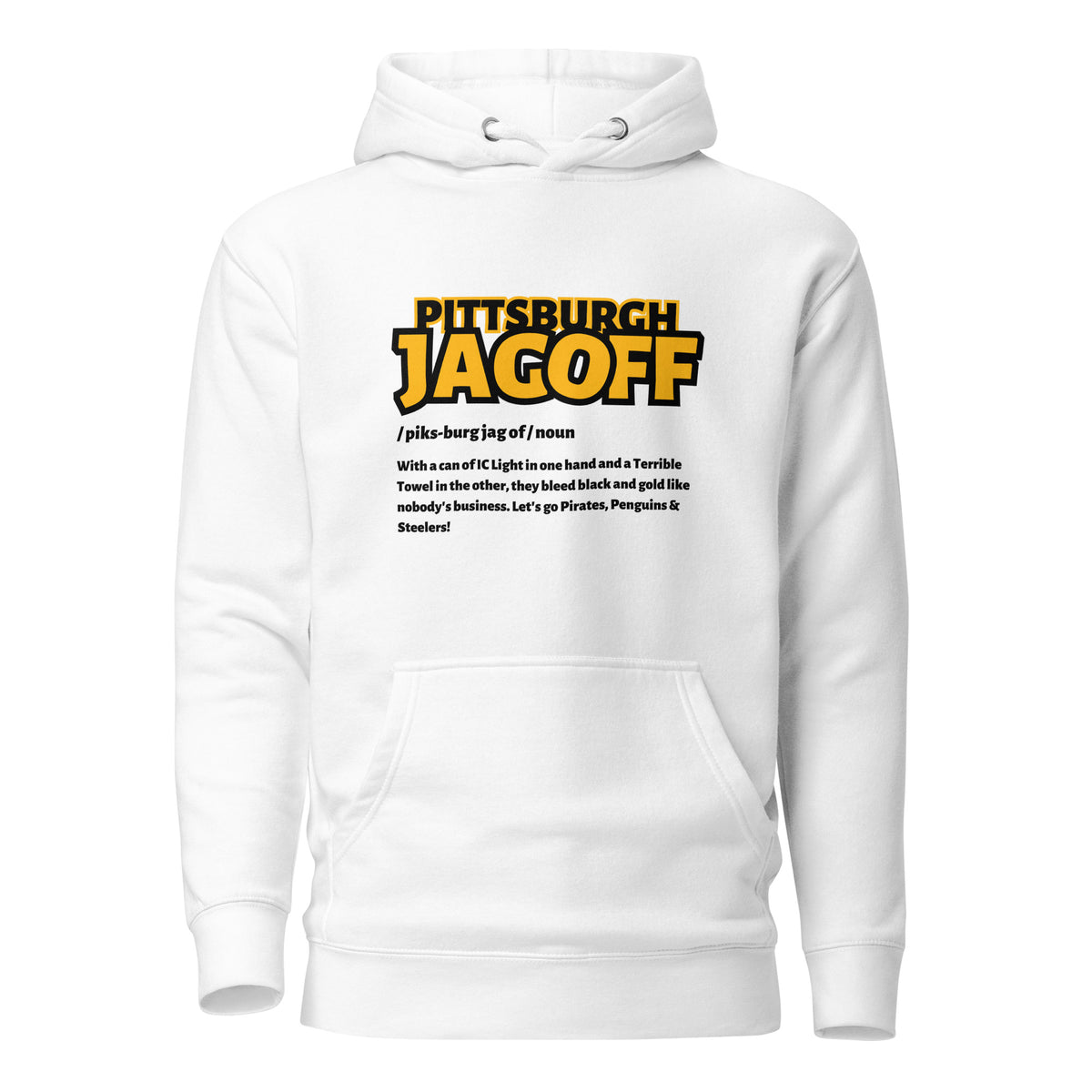PITTSBURGH JAGOFF DICTIONARY HOODIE | YINZZ GRAPHIC HOODIE