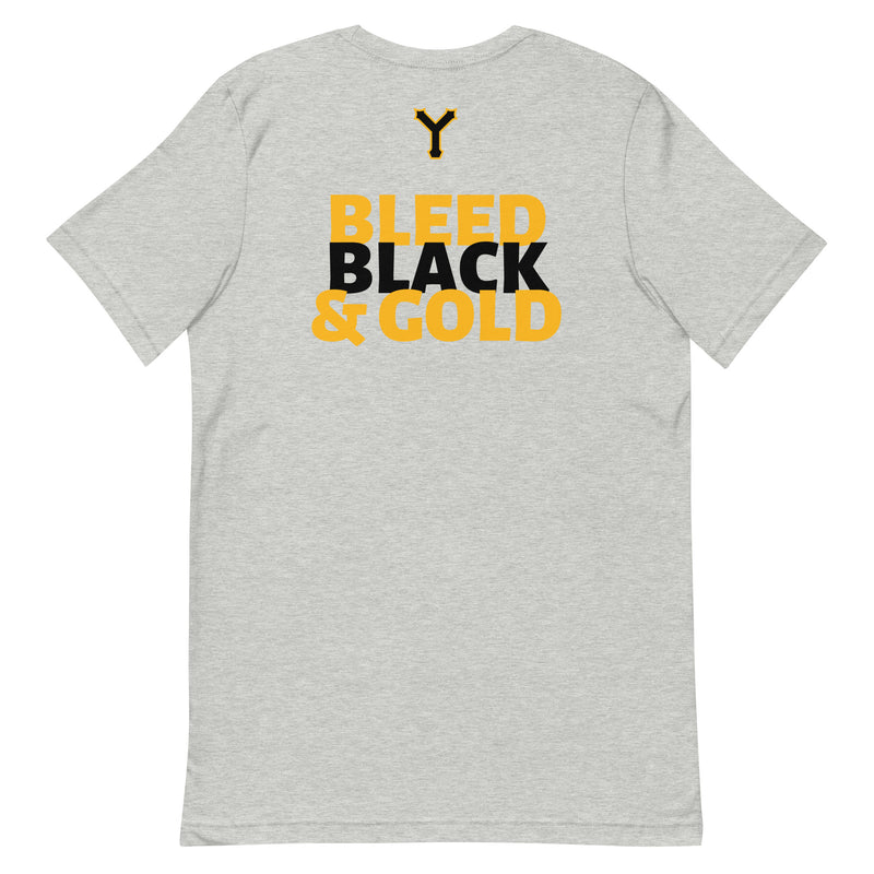 BLEED BLACK & GOLD JAGOFF TEE | YINZZ GRAPHIC TSHIRT