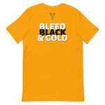 BLEED BLACK & GOLD JAGOFF TEE | YINZZ GRAPHIC TSHIRT